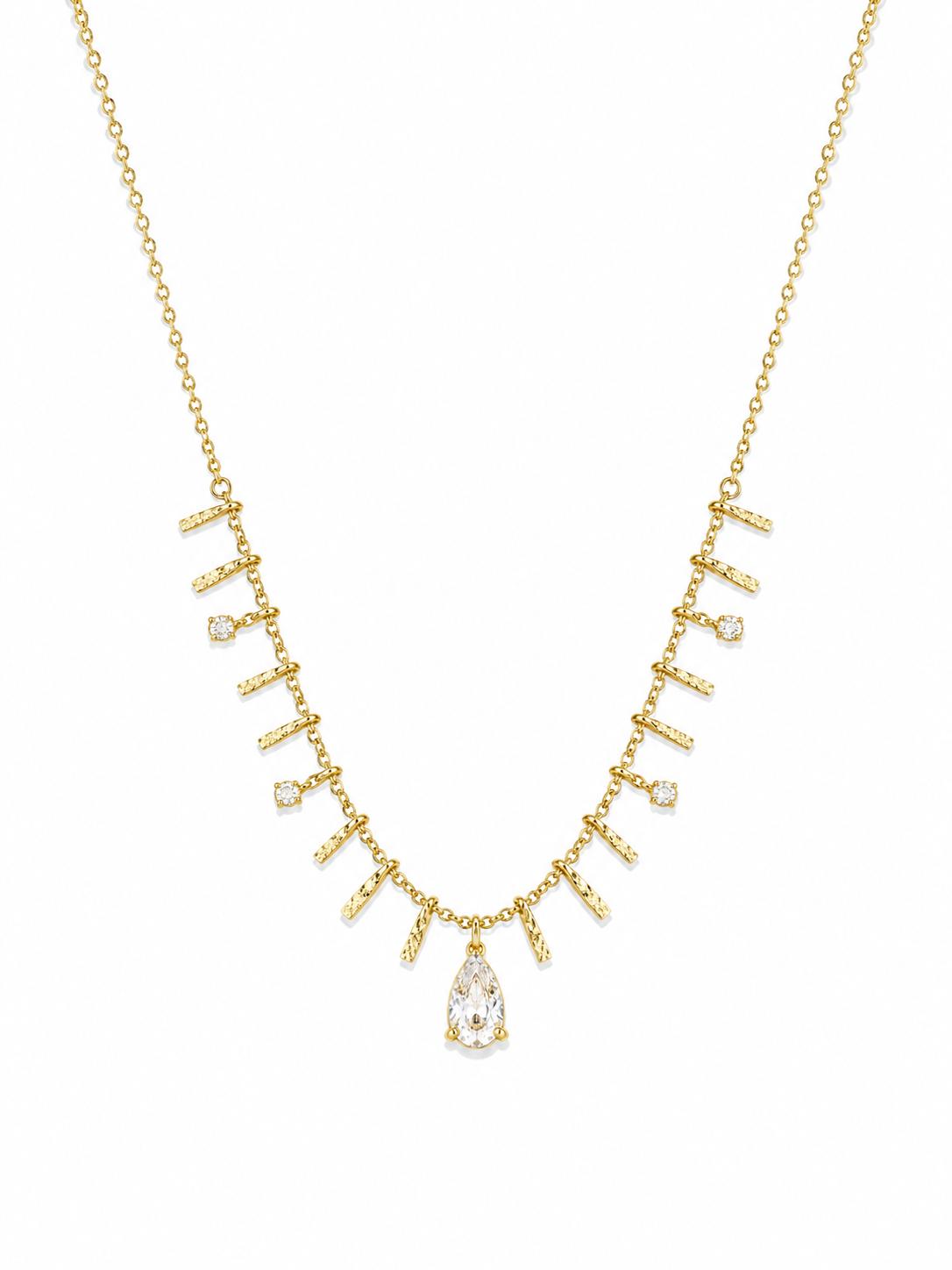 Collar Dorado con Circonitas