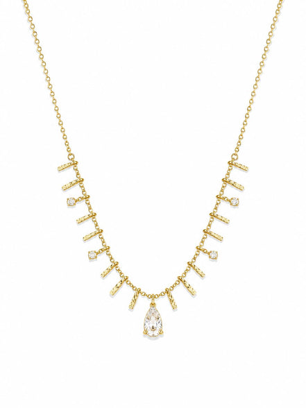 Collar Dorado con Circonitas