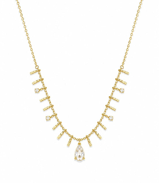 Collar Dorado con Circonitas