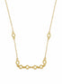 Collar Dorado con Circulos