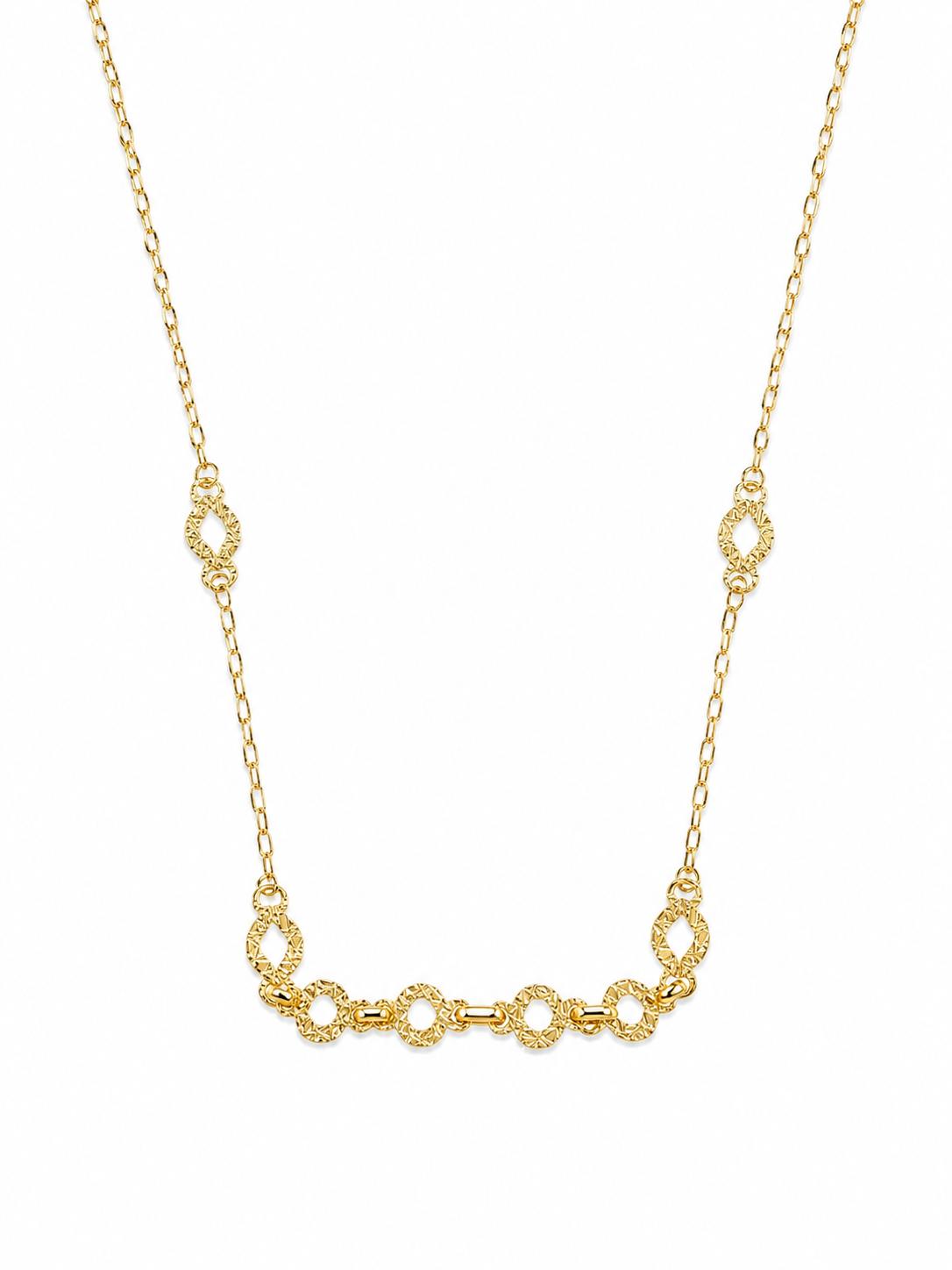 Collar Dorado con Circulos
