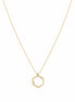 Collar Dorado con Hexágono