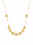 Collar Dorado con Círculos