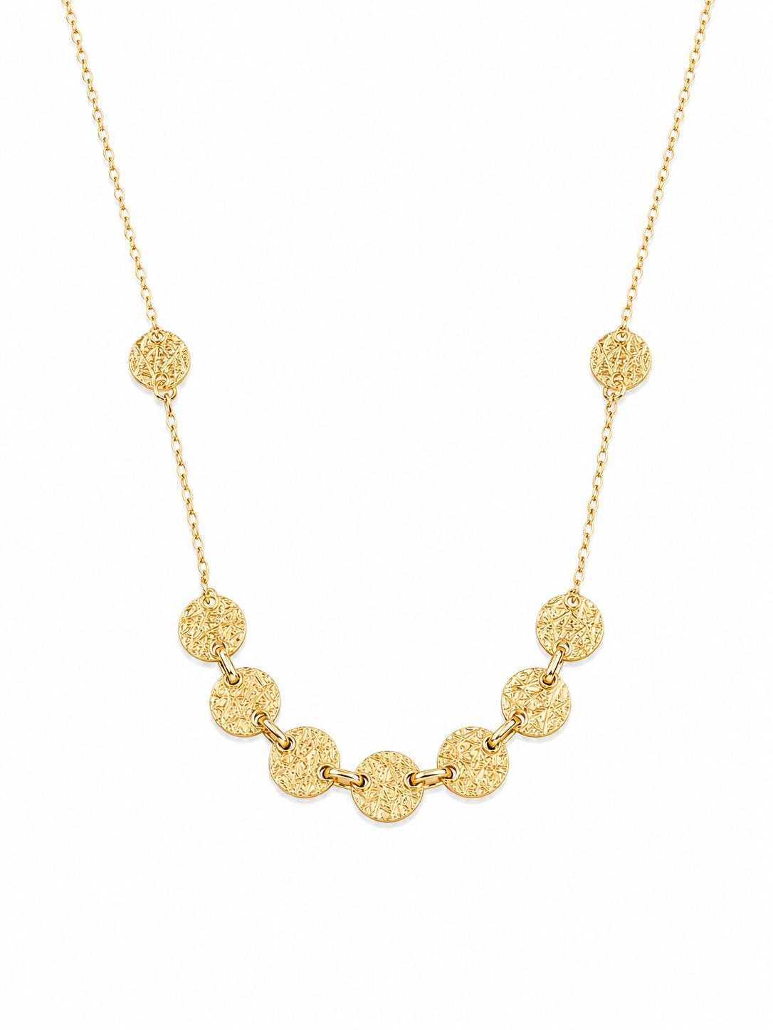 Collar Dorado con Círculos