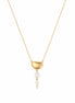 Collar Dorado con Perlas