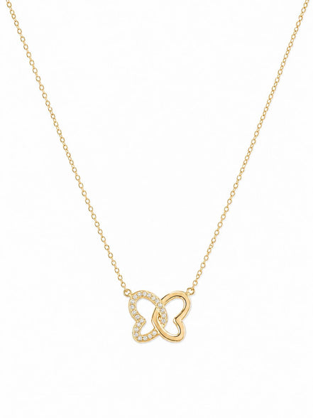 Collar Dorado con Corazones
