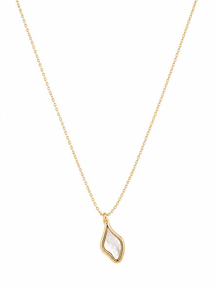Collar Dorado con Nácar