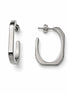 Pendientes Plateados rectangulares