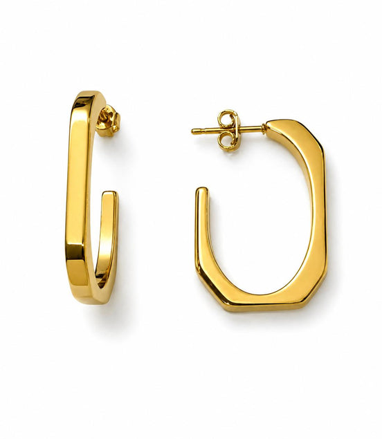 Pendientes Dorados Hexágonos