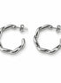 Pendientes Plateados Circulares