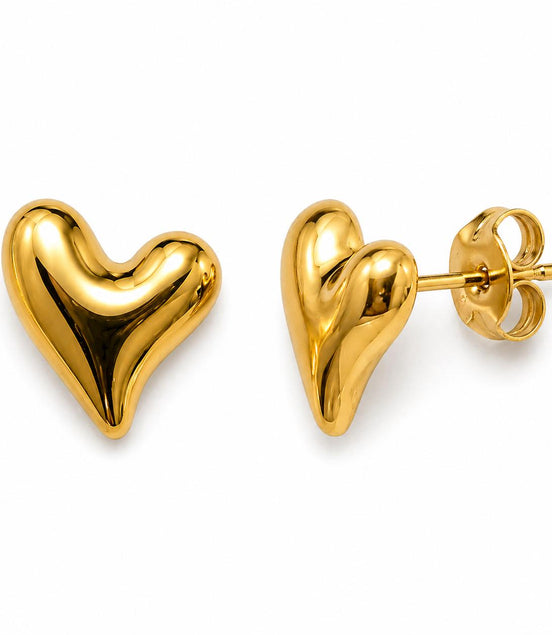 Pendientes Dorados Corazón
