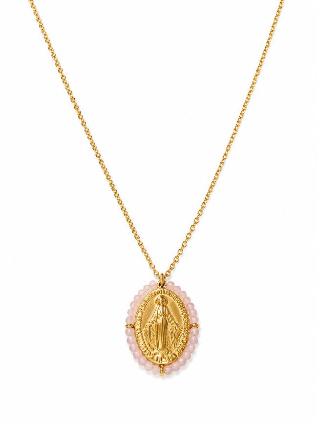 Collar Dorado de la Virgen Milagrosa