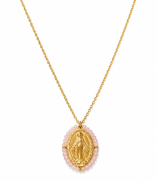 Collar Dorado de la Virgen Milagrosa