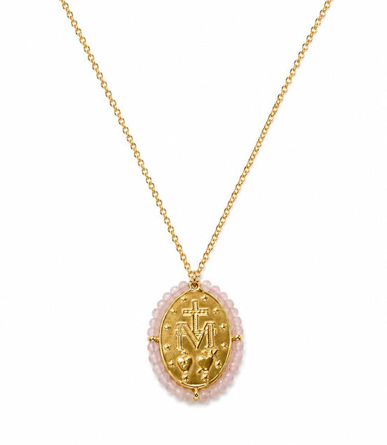 Collar Dorado de la Virgen Milagrosa