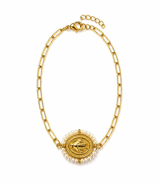 Pulsera Dorada de la Virgen Milagrosa
