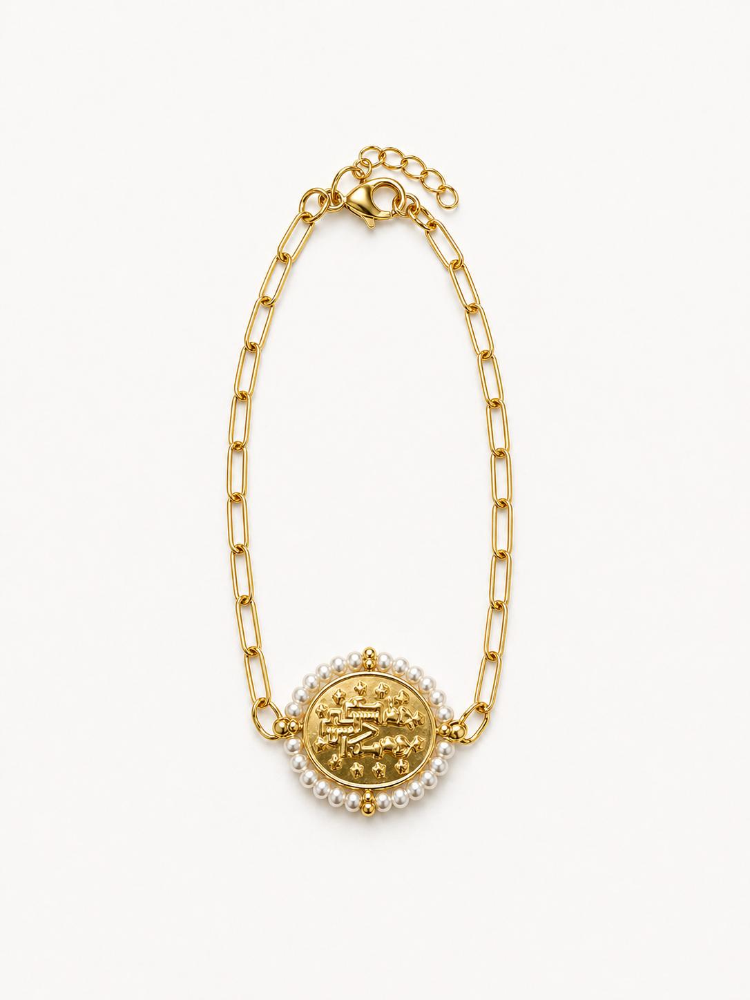 Pulsera Dorada de la Virgen Milagrosa