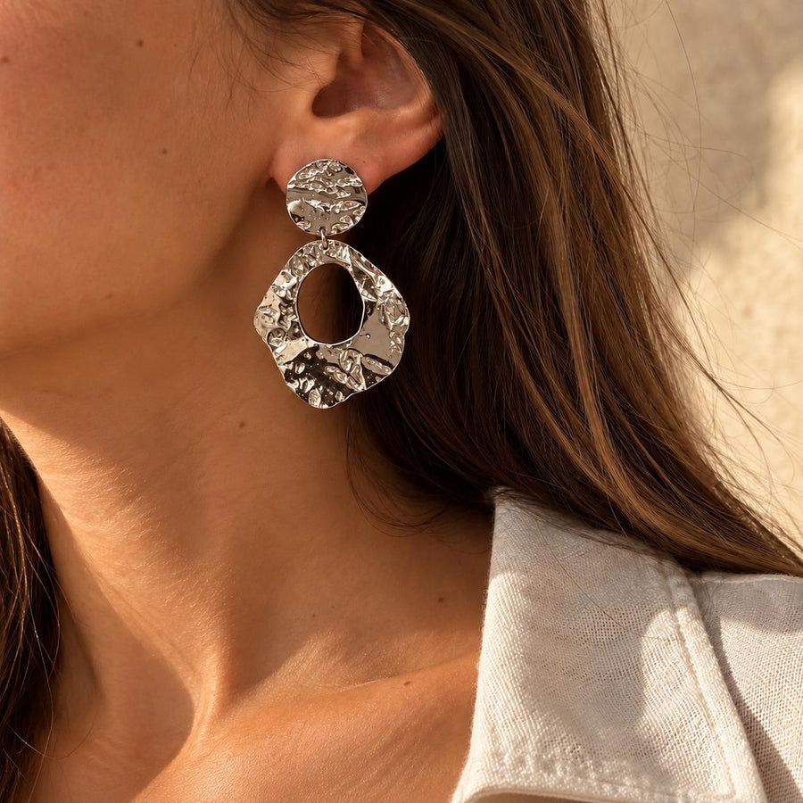 Pendientes Un Peu de Folie Plateados