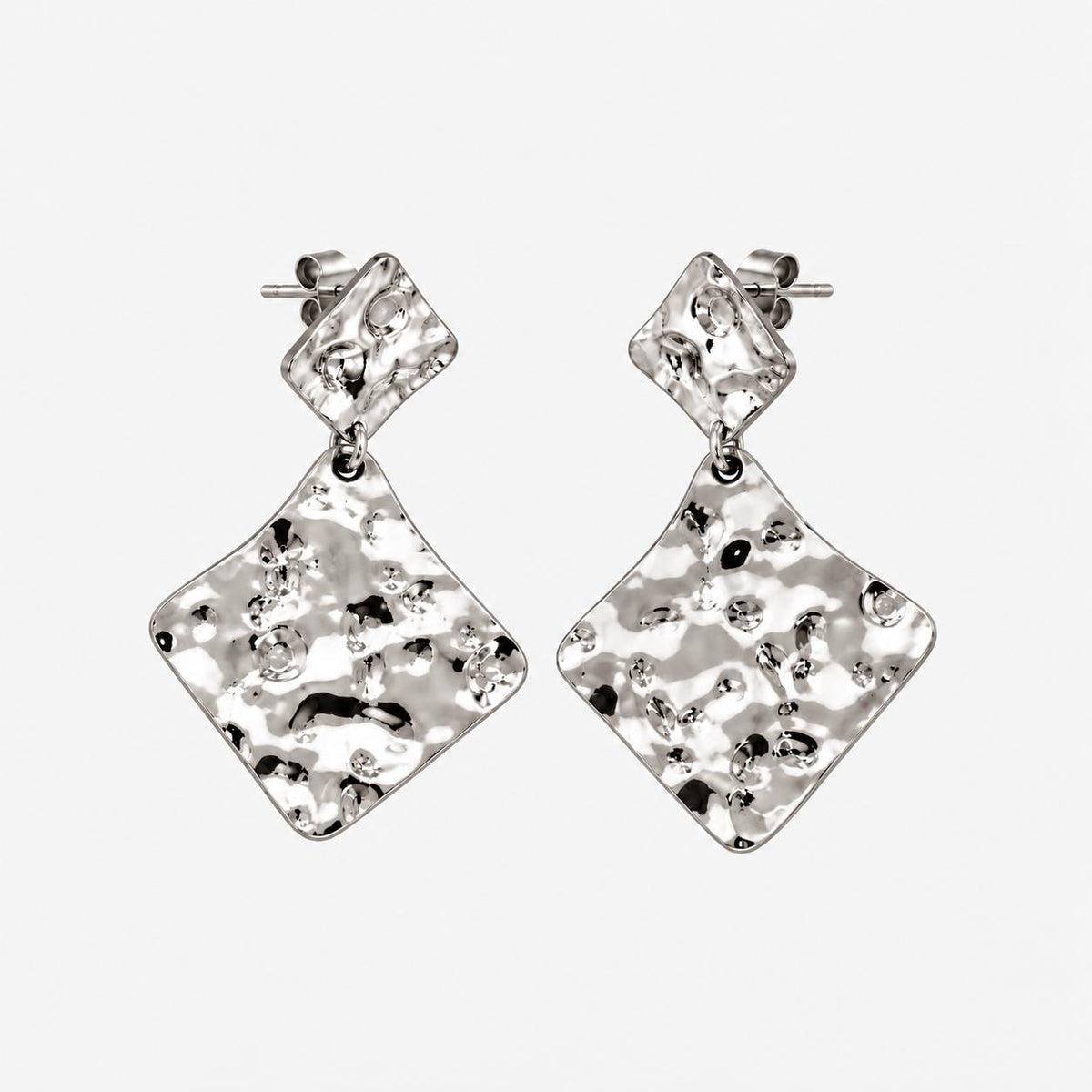 Pendientes Coup de Soleil Plateados
