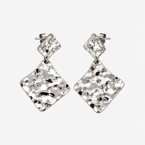 Pendientes Coup de Soleil Plateados