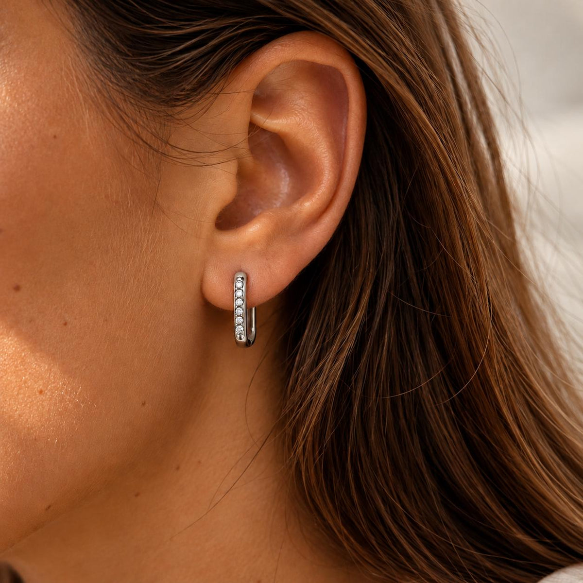 Pendientes Juste Nous Plateados