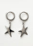 PENDIENTES PLATEADOS ESTRELLA