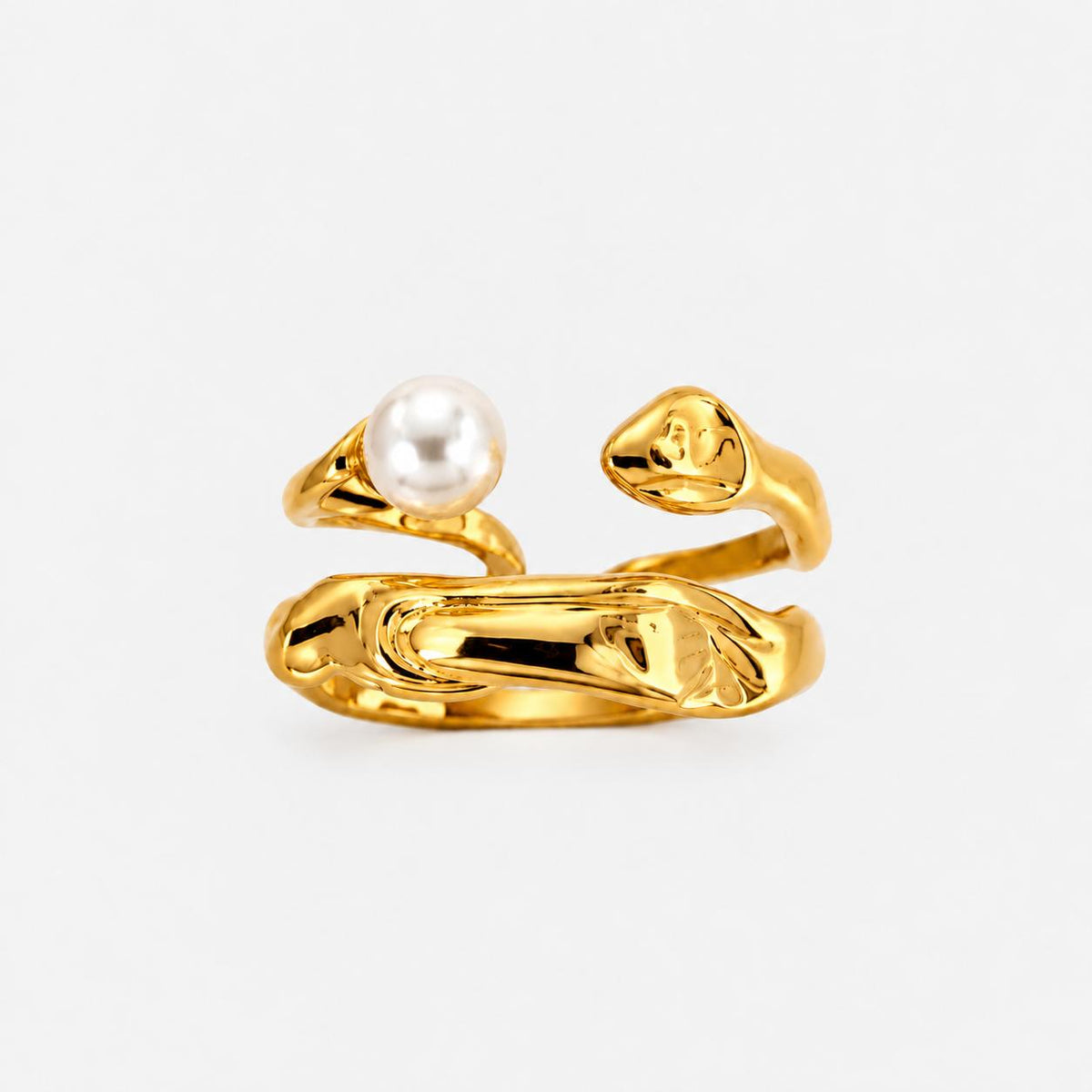 Anillo Perle Rare Dorado