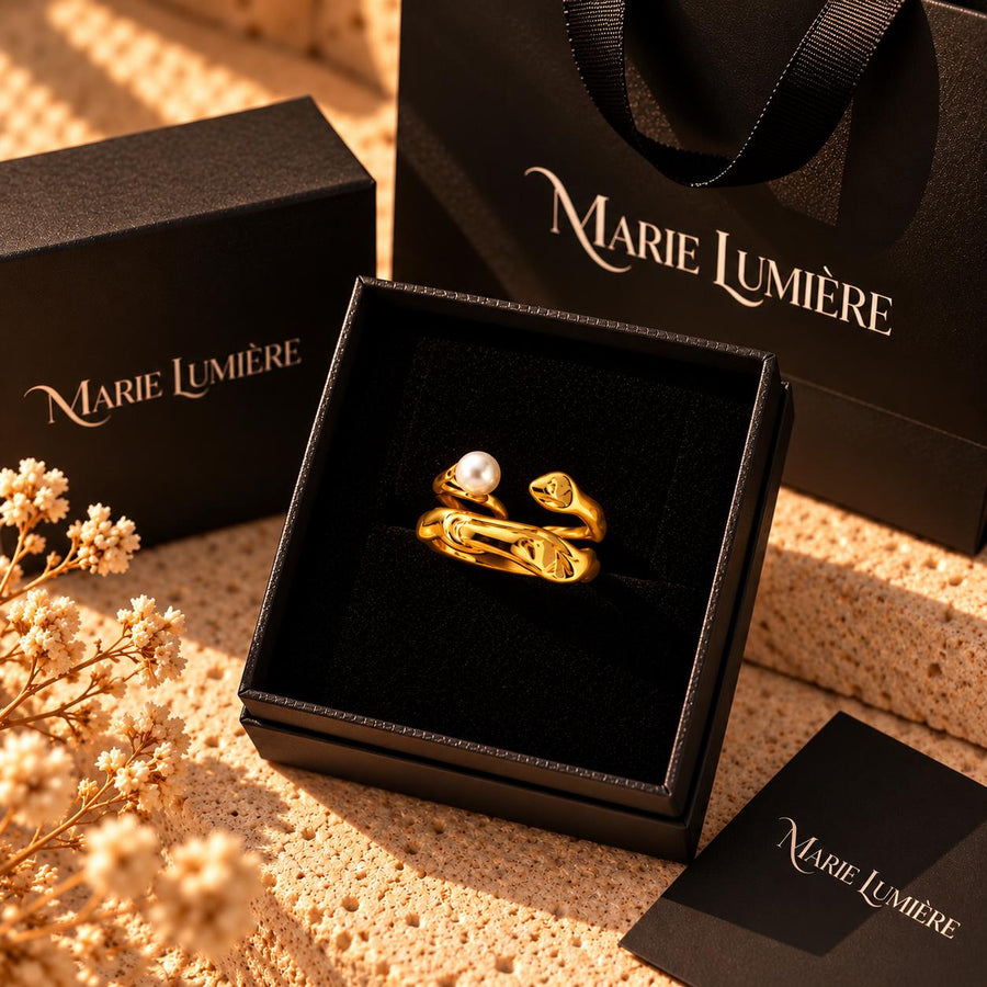 Anillo Perle Rare Dorado