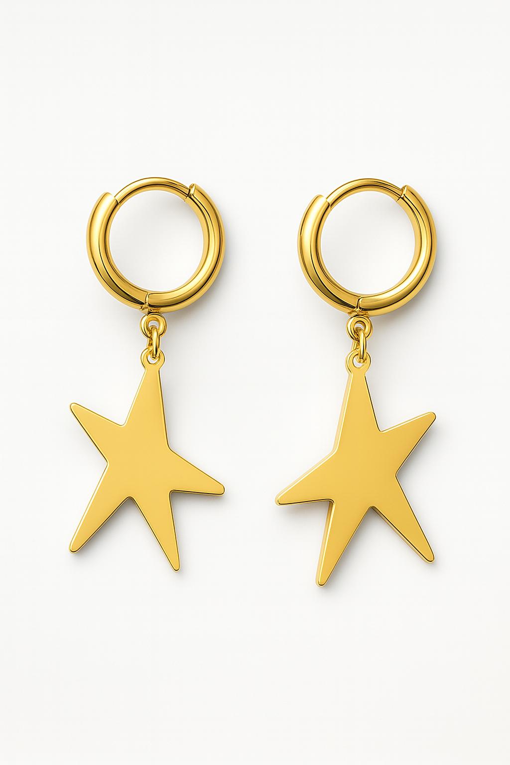 PENDIENTES DORADOS ESTRELLA