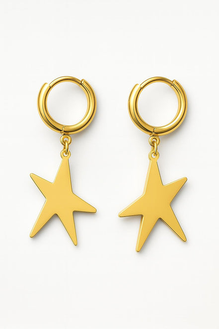 PENDIENTES DORADOS ESTRELLA