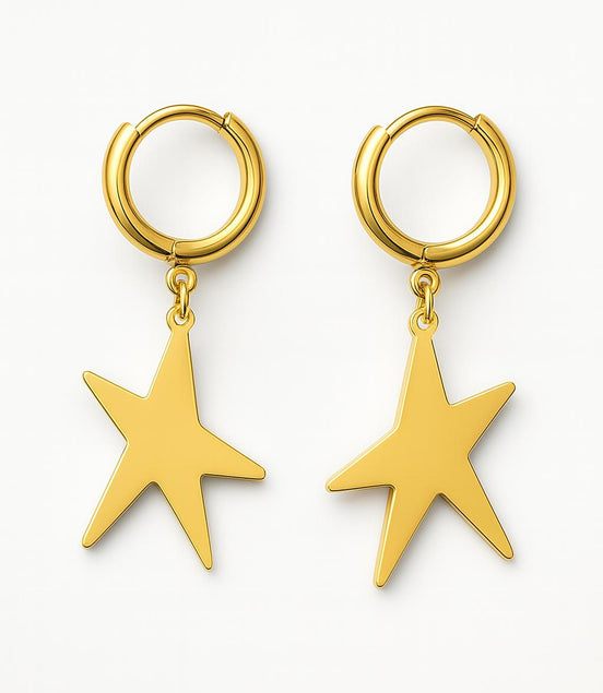 PENDIENTES DORADOS ESTRELLA