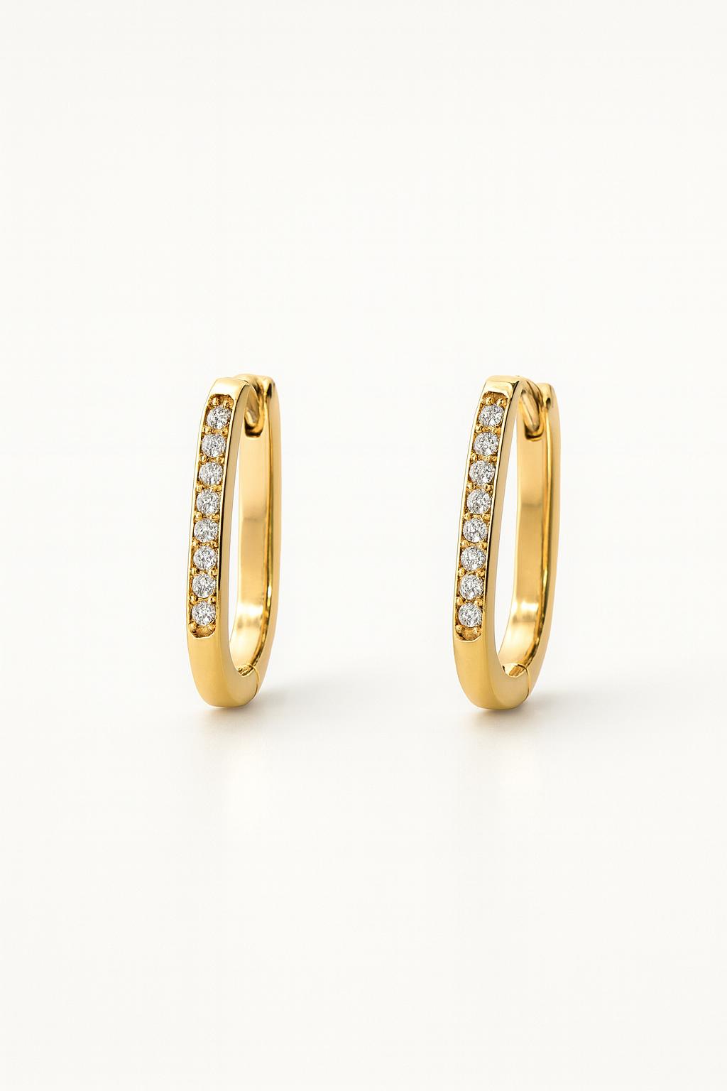 PENDIENTES DORADOS Y PIEDRAS