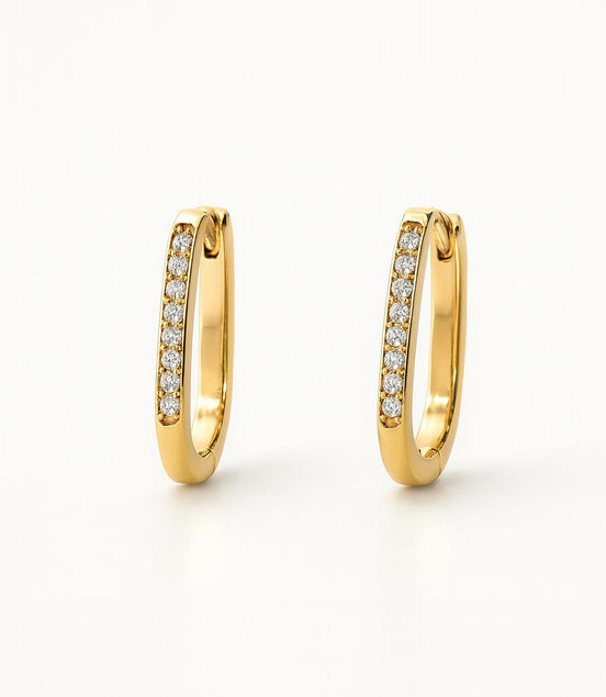 PENDIENTES DORADOS Y PIEDRAS