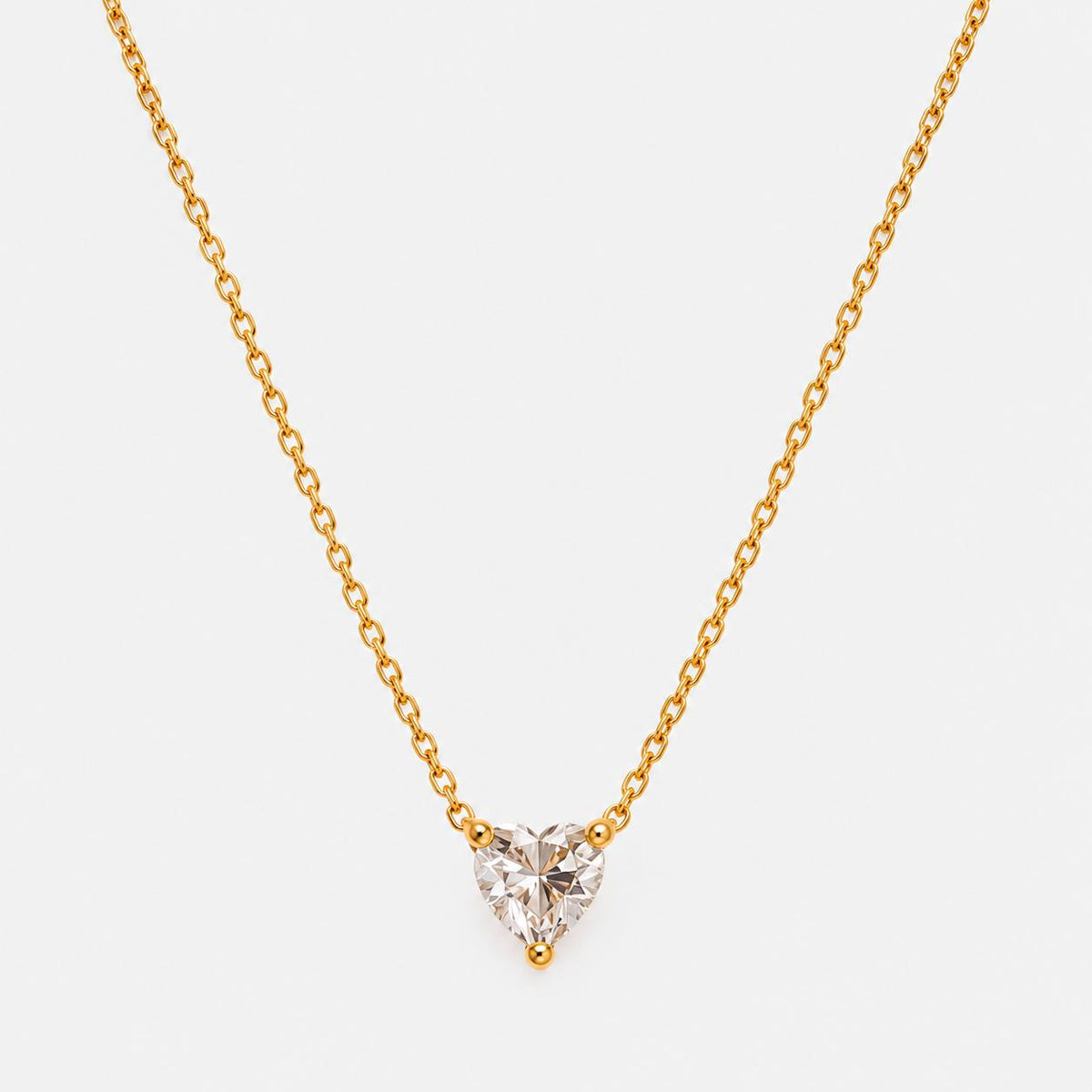 Collar Un Rien de Toi · Corazón cristal Dorado