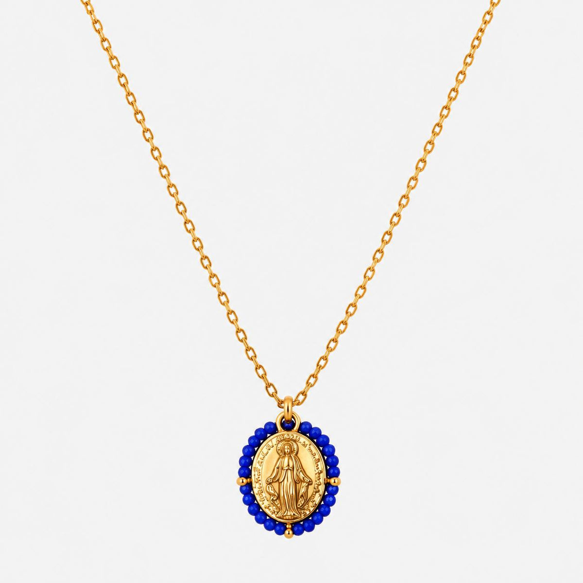Collar Bleu Intense Dorado