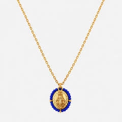 Collar Bleu Intense Dorado