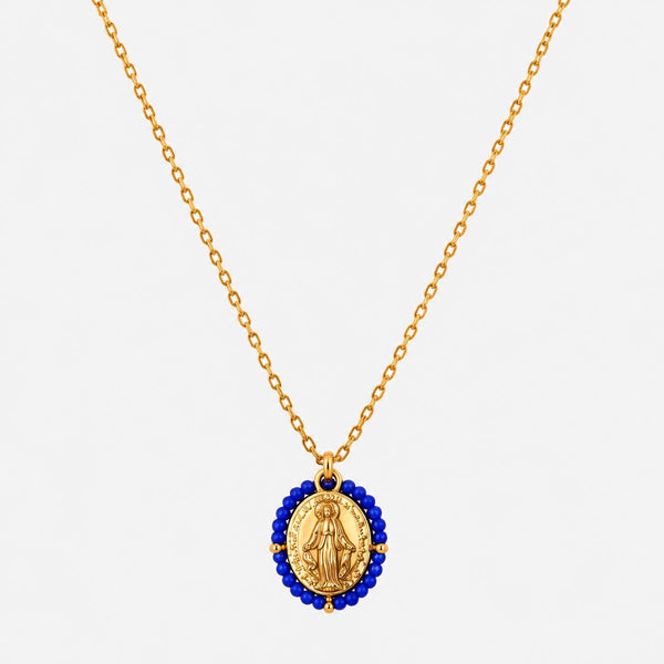 Collar Bleu Intense Dorado