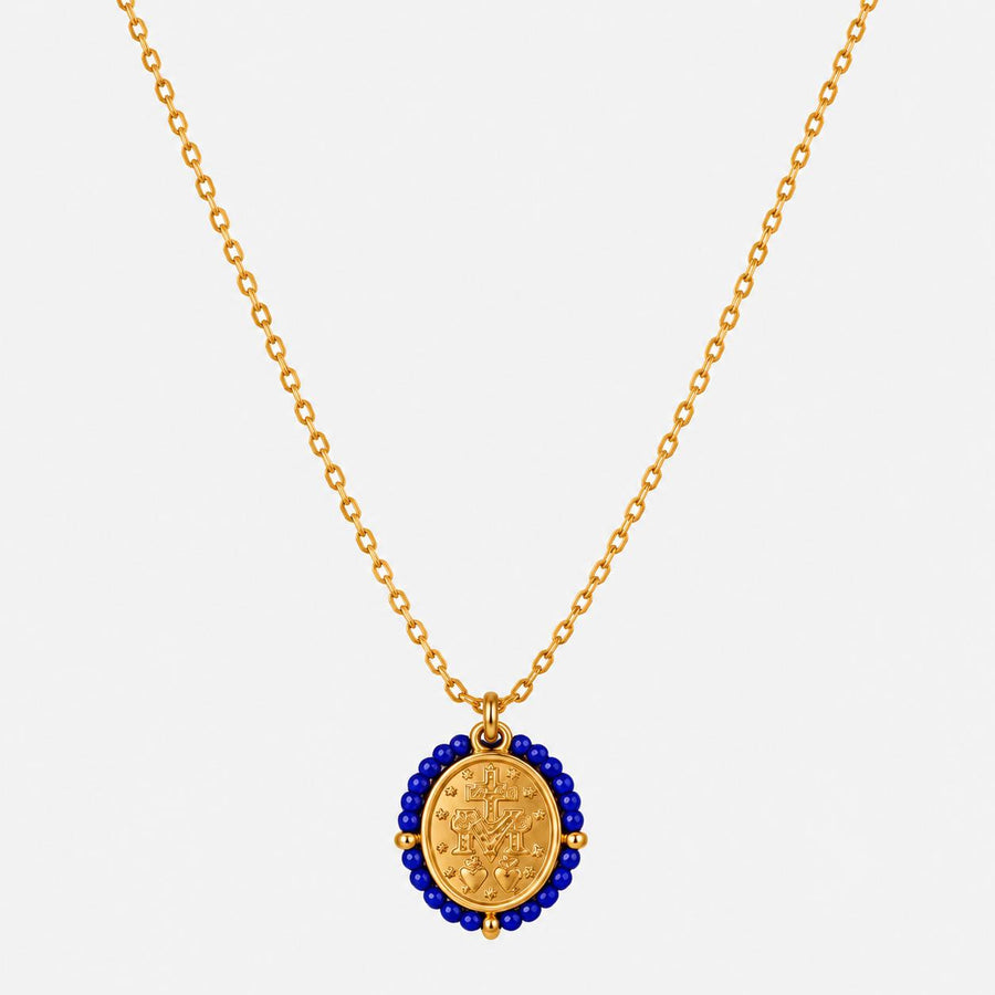 Collar Bleu Intense Dorado