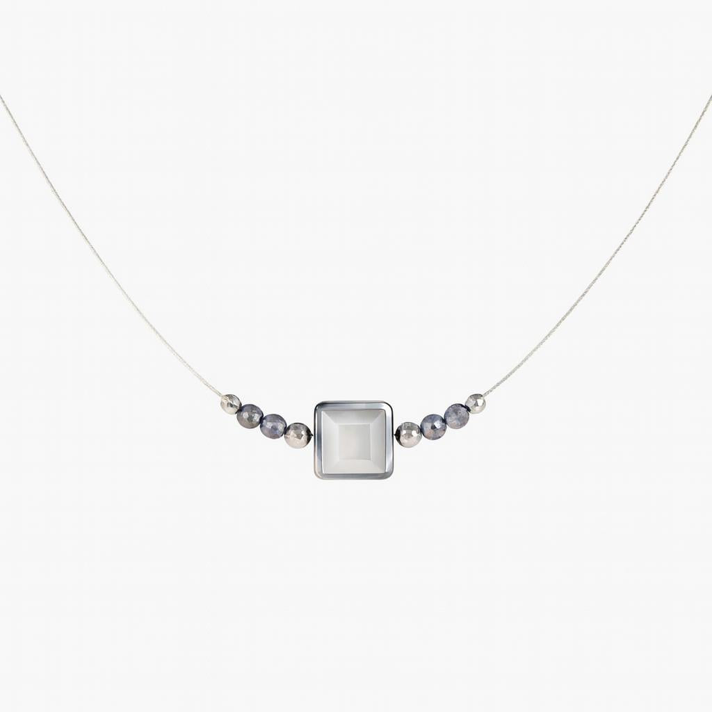 COLLAR PIEDRAS GRISES