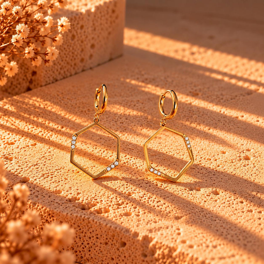 Pendientes Mademoiselle Soleil Dorados