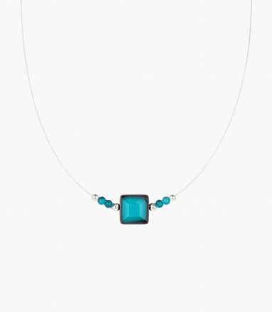 Collar azul turquesa minimalista