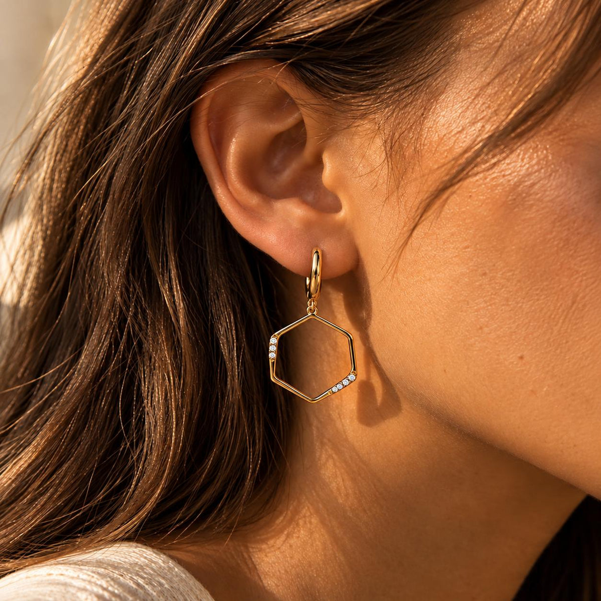 Pendientes Mademoiselle Soleil Dorados