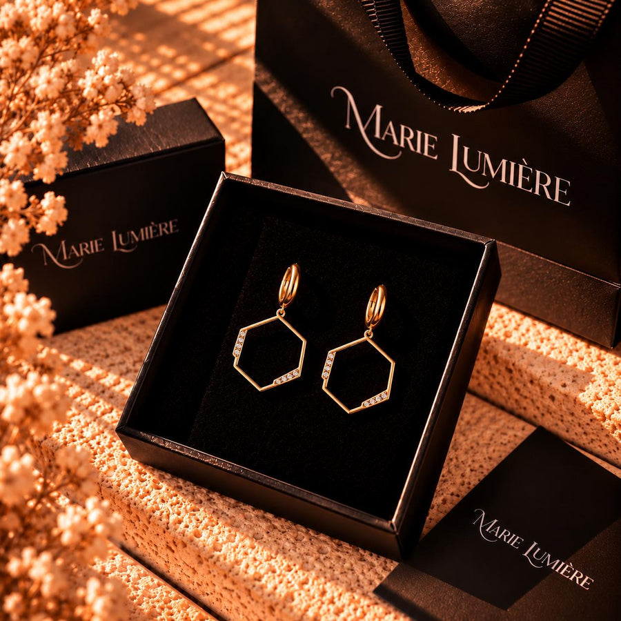 Pendientes Mademoiselle Soleil Dorados