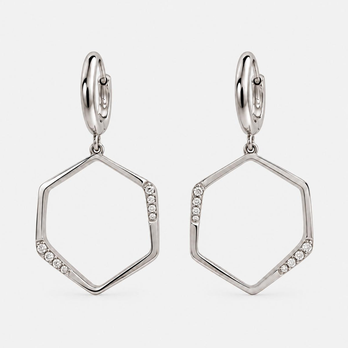 Pendientes Mademoiselle Soleil Plateados