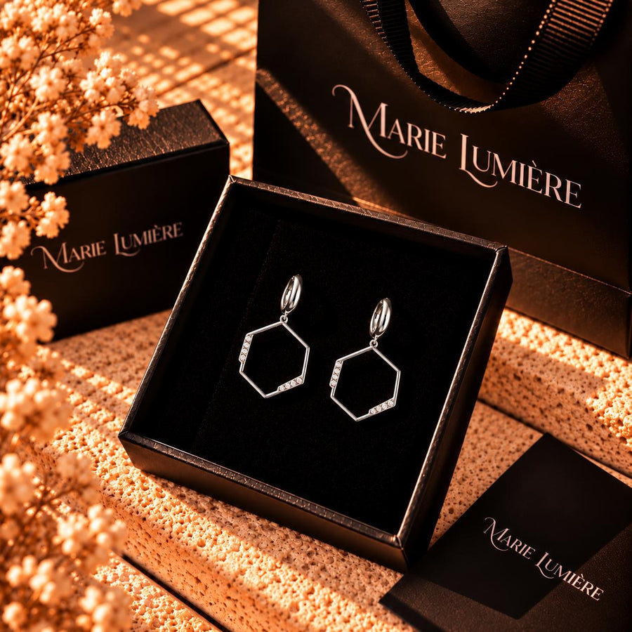 Pendientes Mademoiselle Soleil Plateados