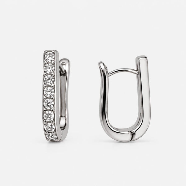 Pendientes Minuit Pailleté Plateados