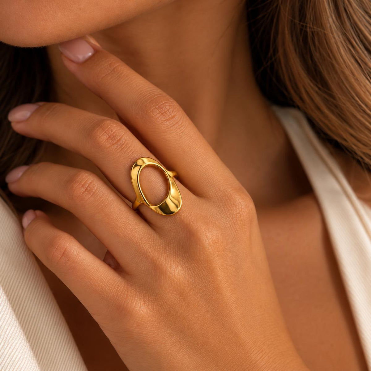 Anillo Libre Allure Dorado
