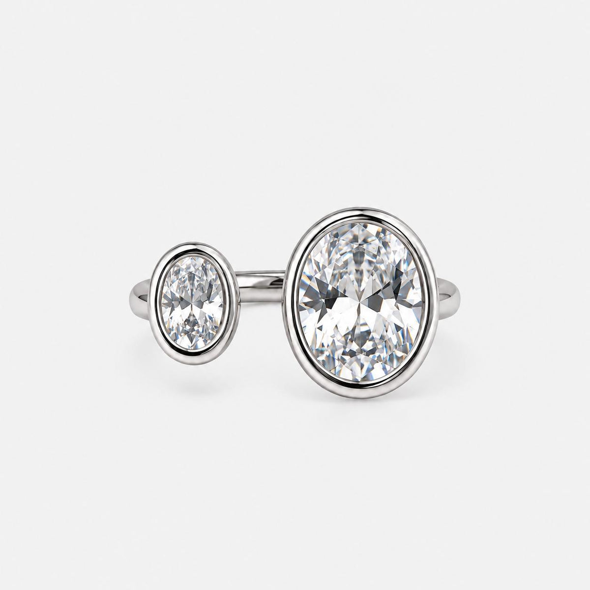 Anillo Nos Deux Étoiles Plateado