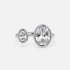 Anillo Nos Deux Étoiles Plateado