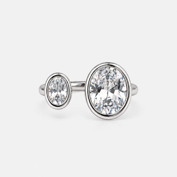 Anillo Nos Deux Étoiles Plateado