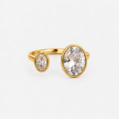Anillo Nos Deux Étoiles Dorado